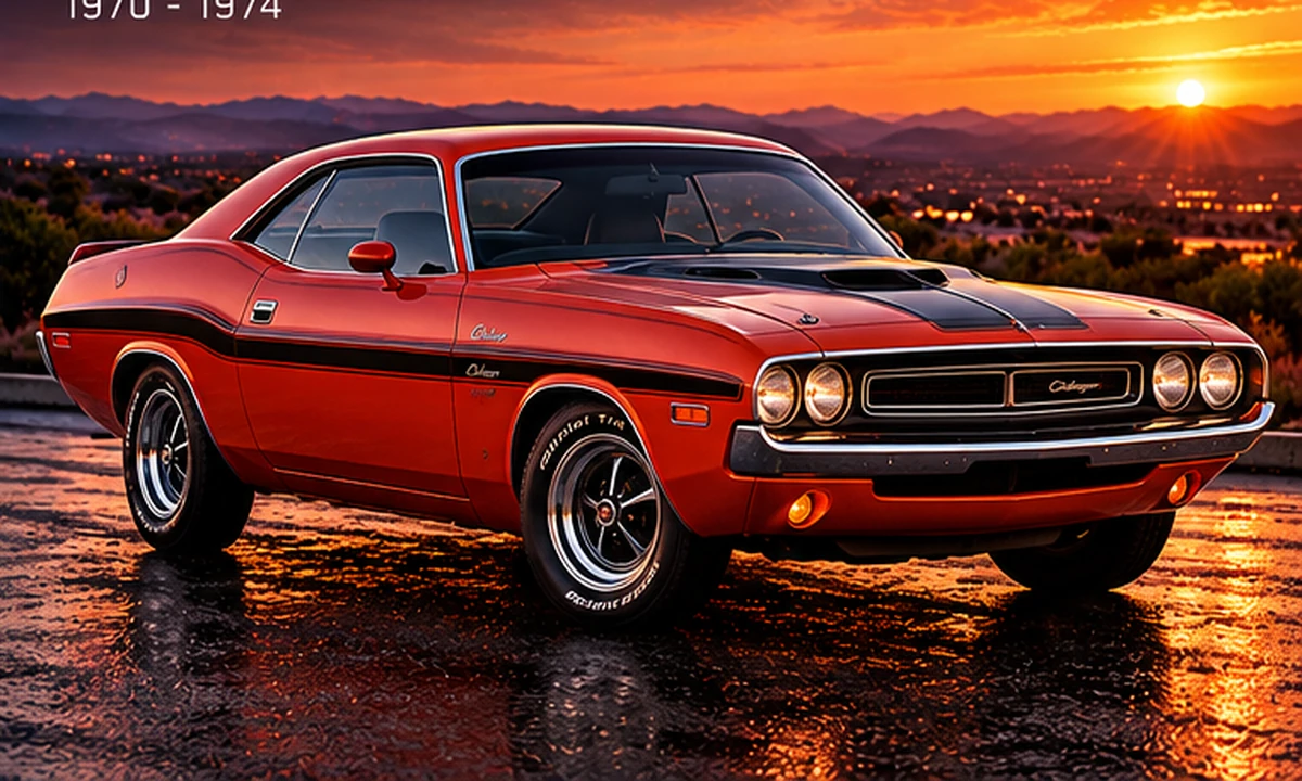 AI-generated editorial illustration: 1970–1974 (E-body) (Challenger)