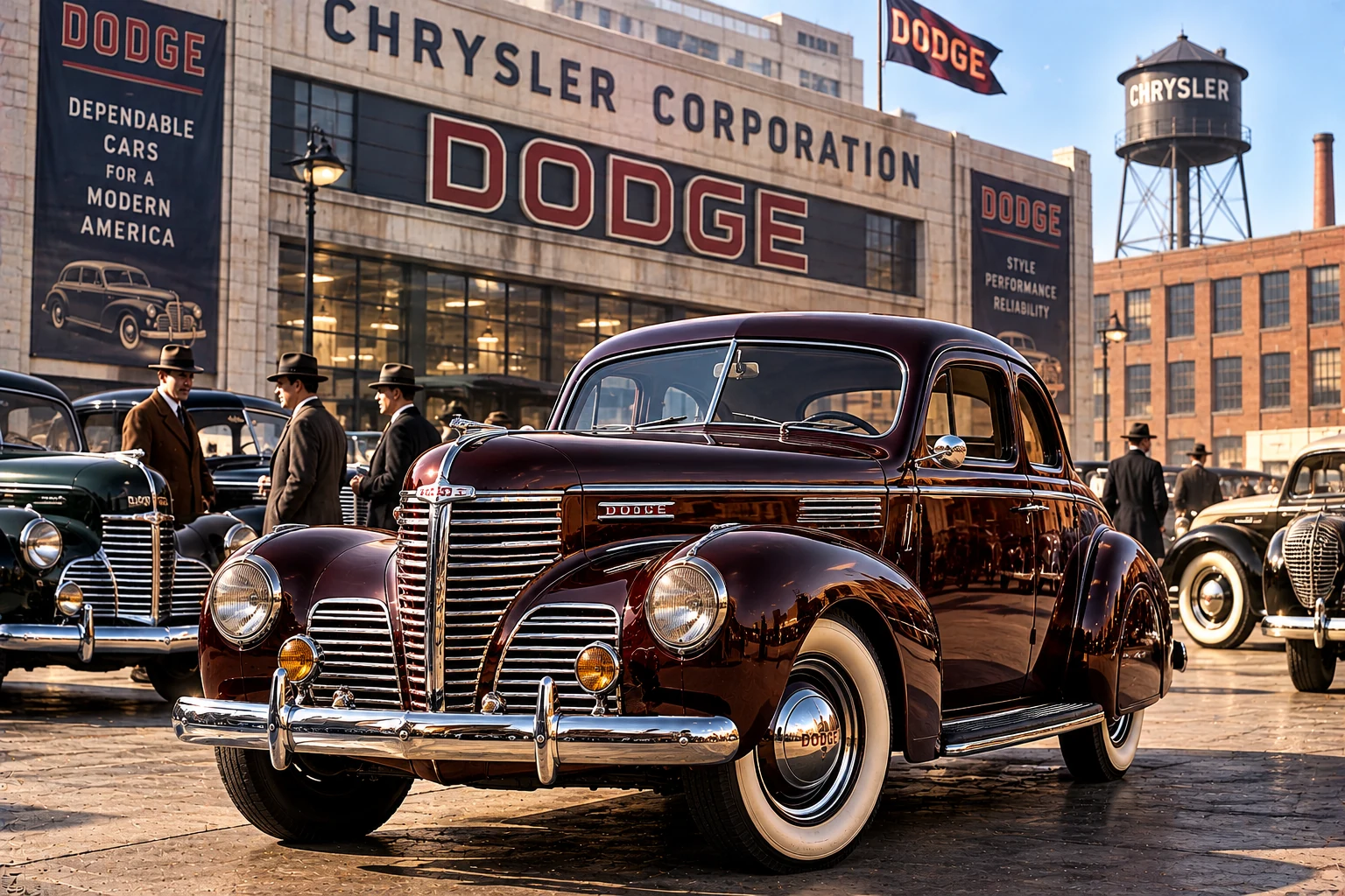 Illustrative Chrysler-era Dodge scene