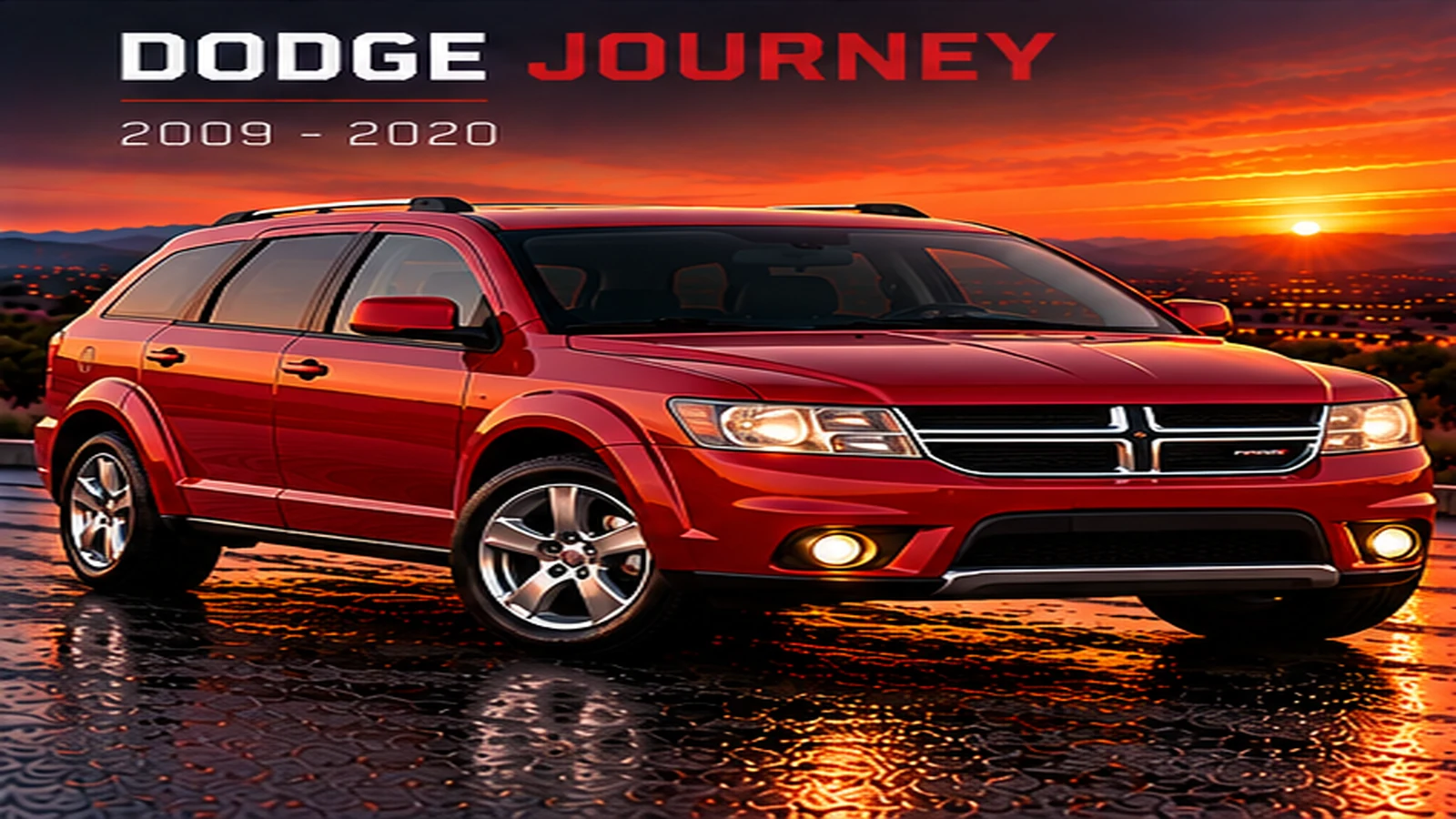 AI-generated editorial illustration: 2009–2020 (Journey)