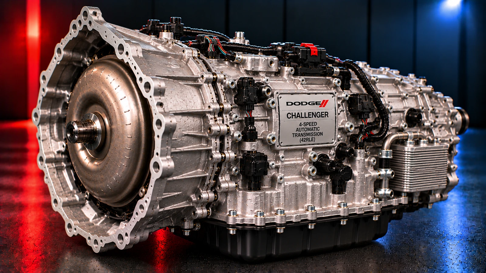 AI-generated editorial illustration: 4-speed automatic (2009 Challenger) (2009 Challenger)
