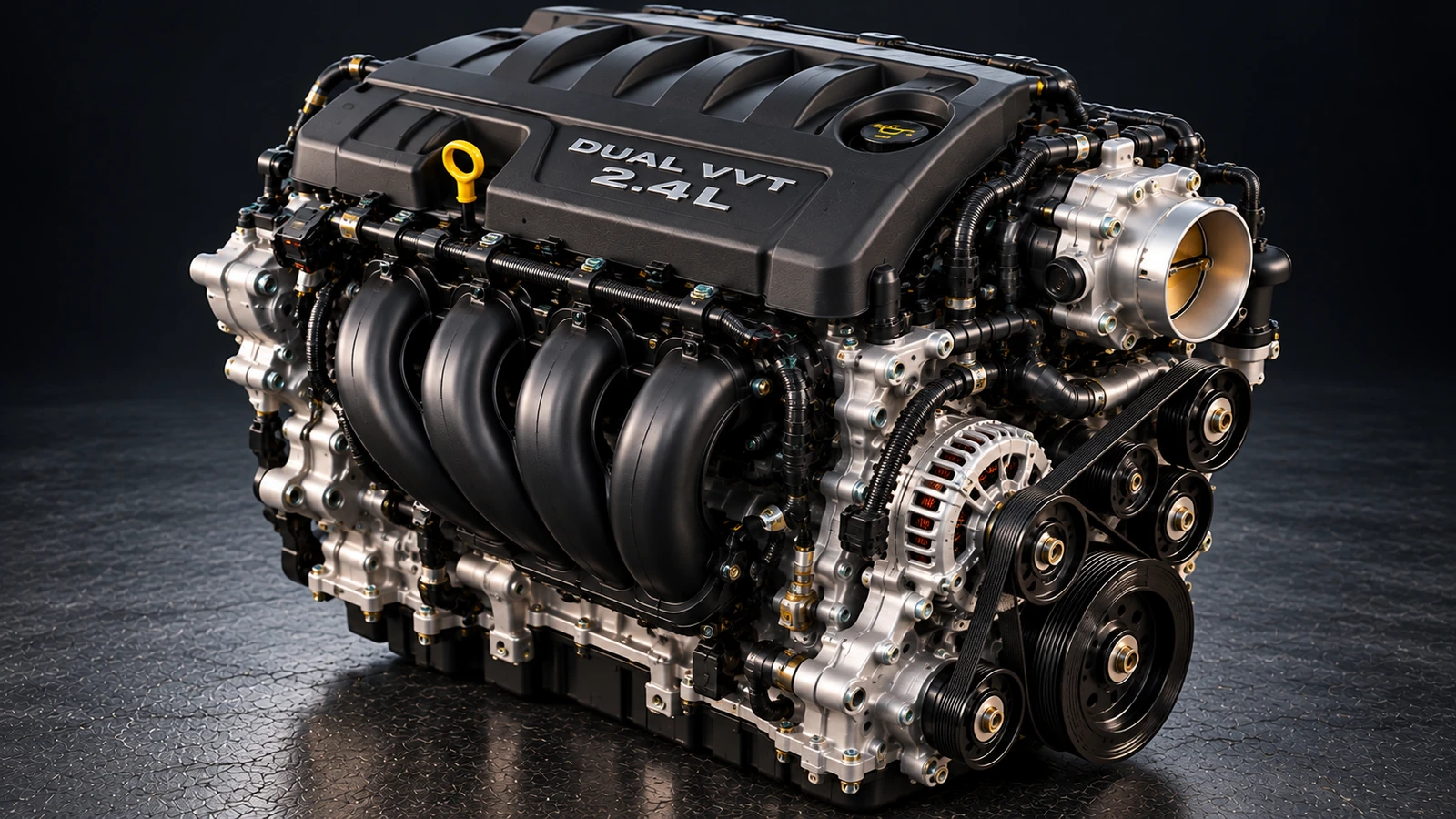 AI-generated editorial illustration: 2.4L DOHC 16V VVT I4 (2019 Journey | 2020 Journey)