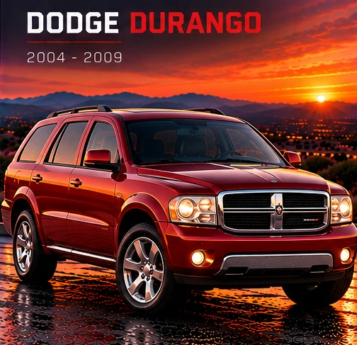 AI-generated editorial illustration: 2004–2009 (Durango)