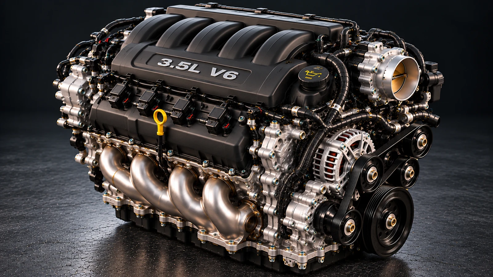 AI-generated editorial illustration: 3.5L V6 (2004 Intrepid)