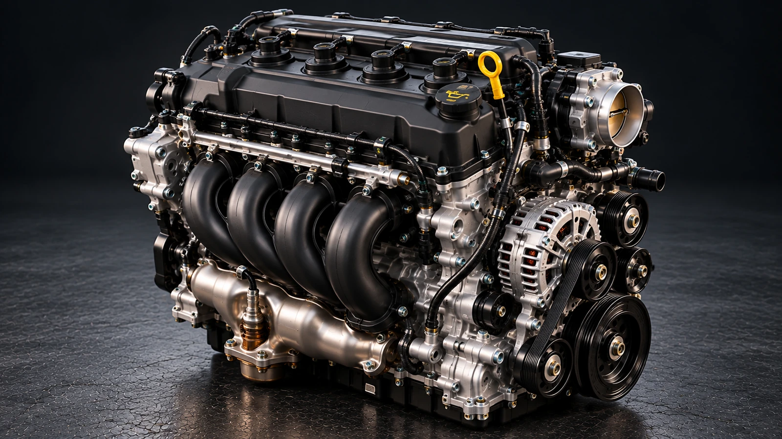 AI-generated editorial illustration: 2.0L SOHC I4 (2005 Neon)