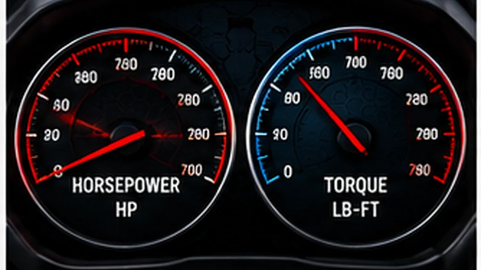 Concept illustration for horsepower vs torque