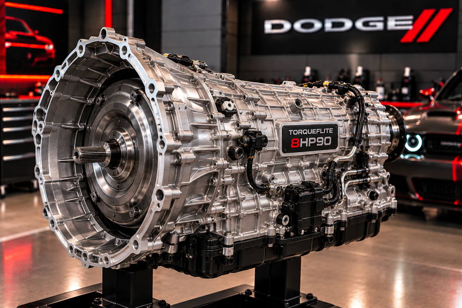 Illustrative rendering of TorqueFlite 8HP90 8-speed automatic transmission