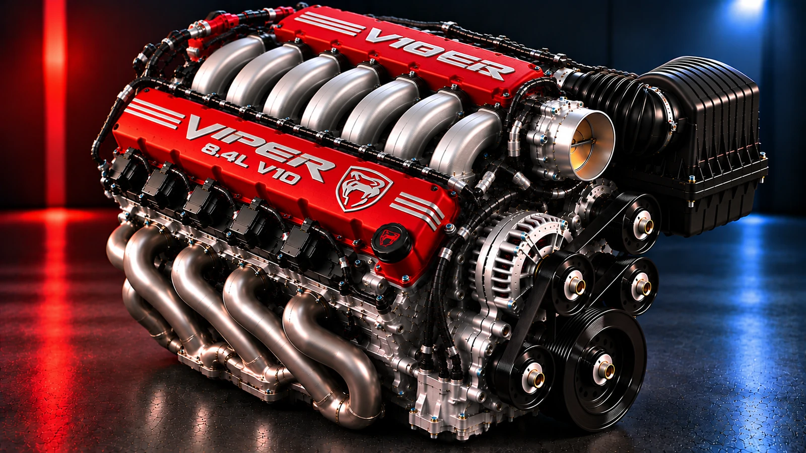 AI-generated editorial illustration: 8.4L V10 (2014 Viper) (2014 Viper)