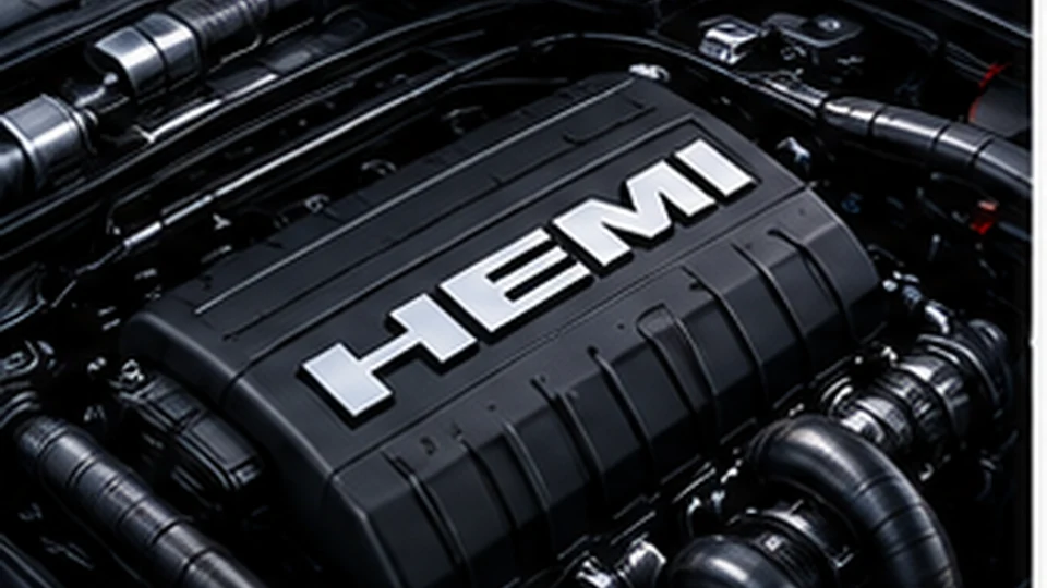 Concept illustration for hemi engine
