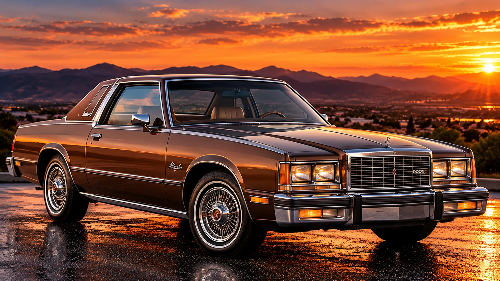 AI-generated editorial illustration of the Dodge Mirada