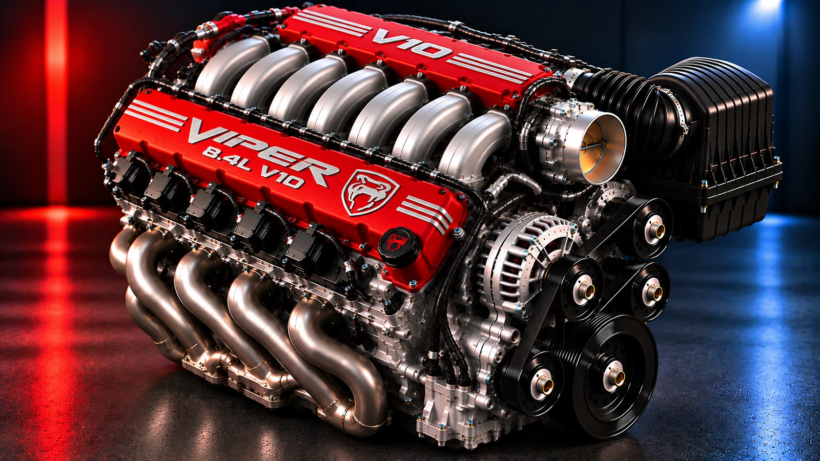 AI-generated editorial illustration: 8.4L V10 (2008–2010 Viper) (2008 Viper | 2010 Viper)