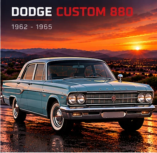 AI-generated editorial illustration: 1962–1965 (Custom 880)