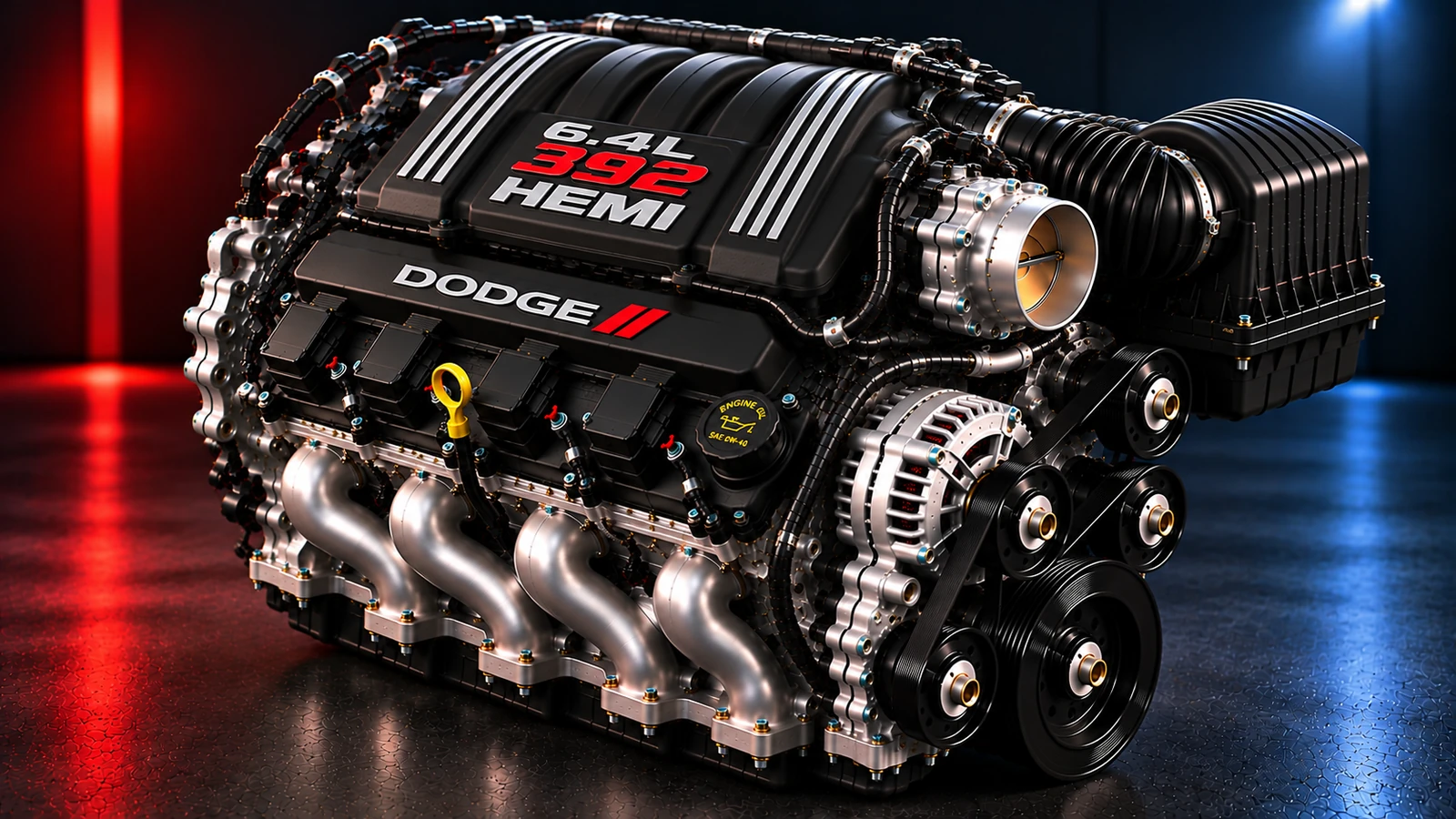 AI-generated editorial illustration: 6.4L 392 HEMI V8 (2018–2024 Durango) (2018 Durango | 2022 Durango | 2024 Durango)