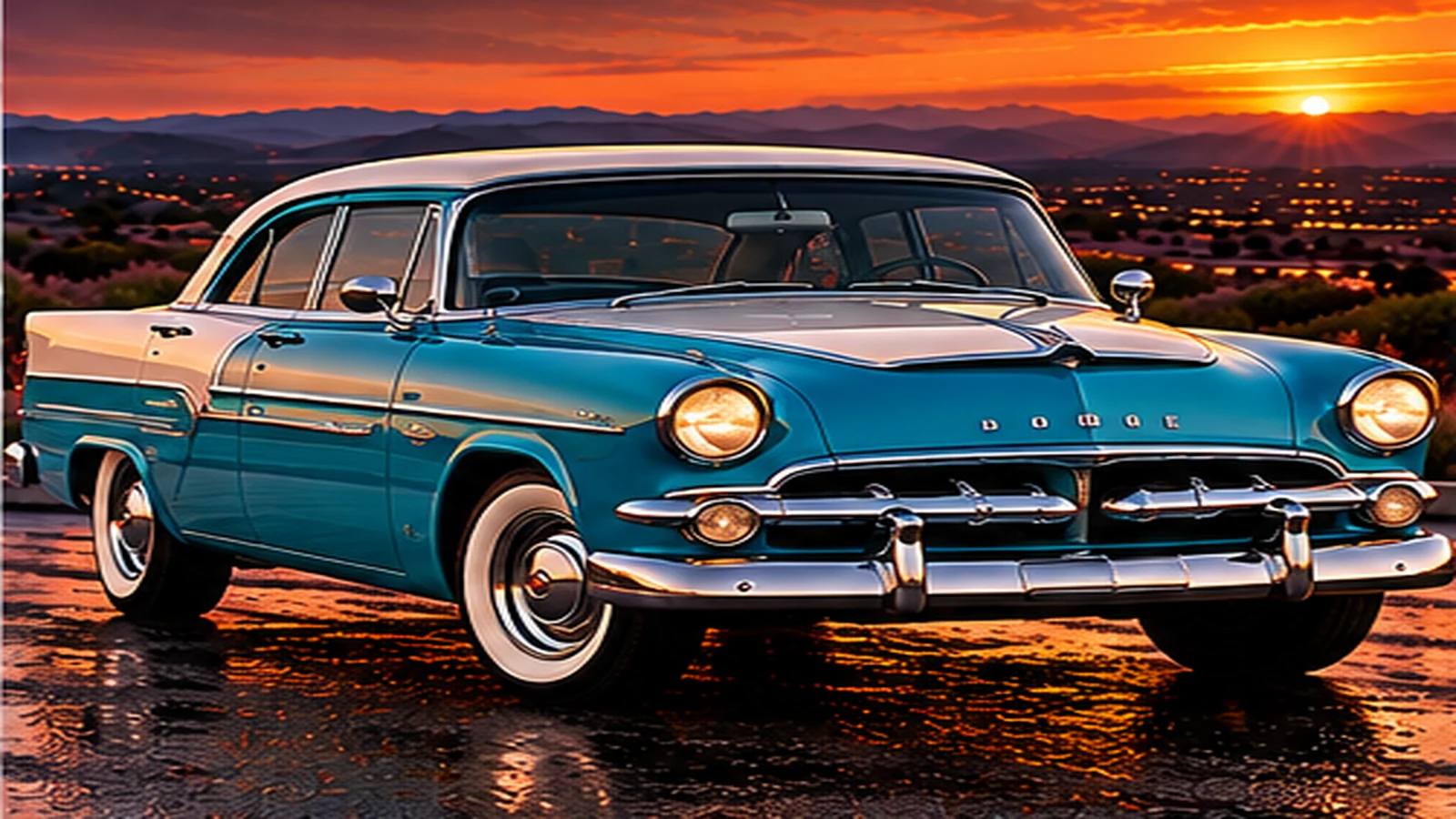 AI-generated editorial illustration: 1953–1954 (Coronet)