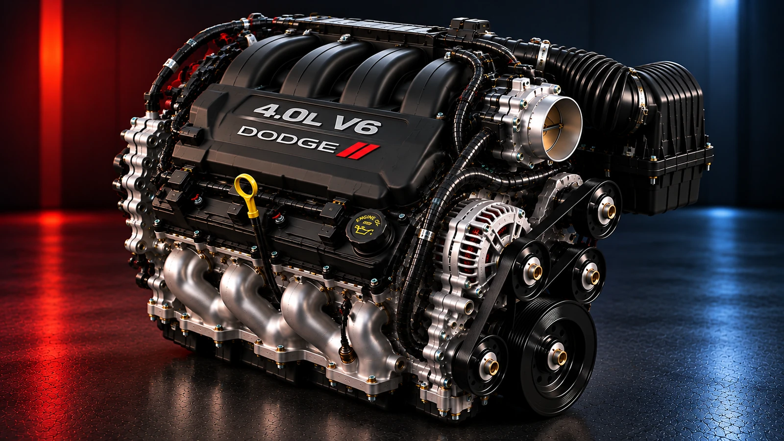 AI-generated editorial illustration: 4.0L V6 (2010 Caravan)