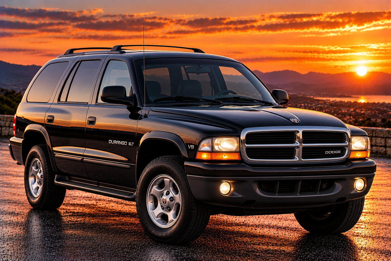 First-generation Dodge Durango SUV (1998–2003), front three-quarter view