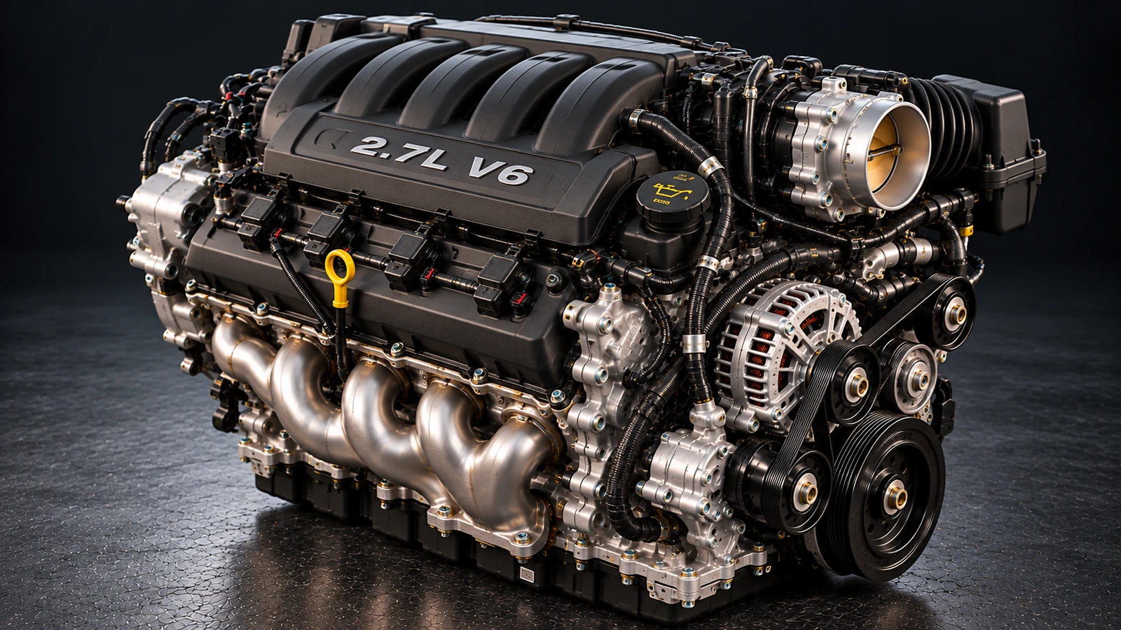 AI-generated editorial illustration: 2.7L V6 (2004 Intrepid)