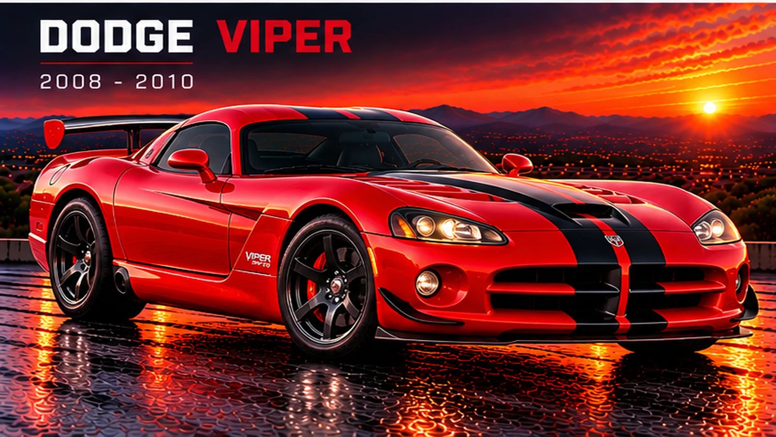 AI-generated editorial illustration: 2008–2010 (ZB II) (Viper)