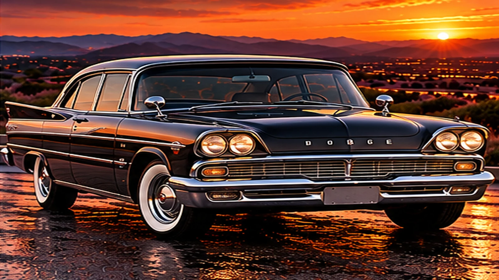 AI-generated editorial illustration: 1955–1956 (Coronet)