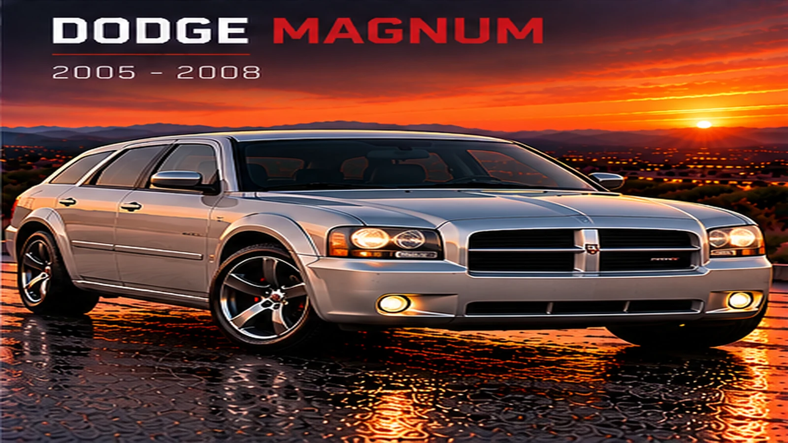 AI-generated editorial illustration: 2005–2008 (wagon) (Magnum)