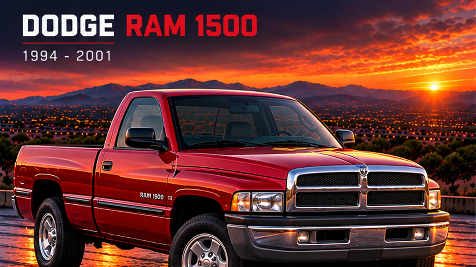 AI-generated editorial illustration: 2001 (BR/BE) (Ram 1500)