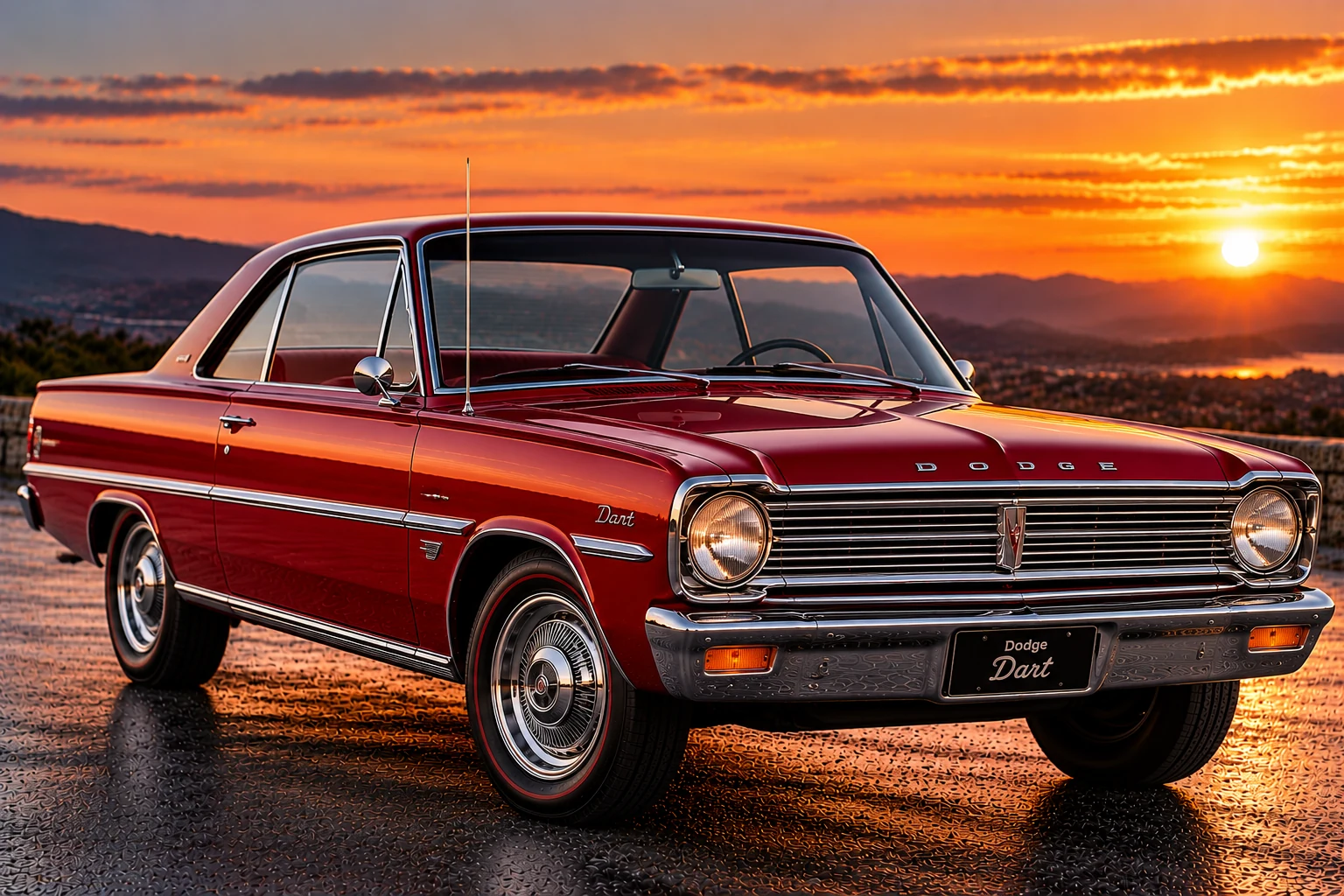 Classic 1960s Dodge Dart two-door hardtop