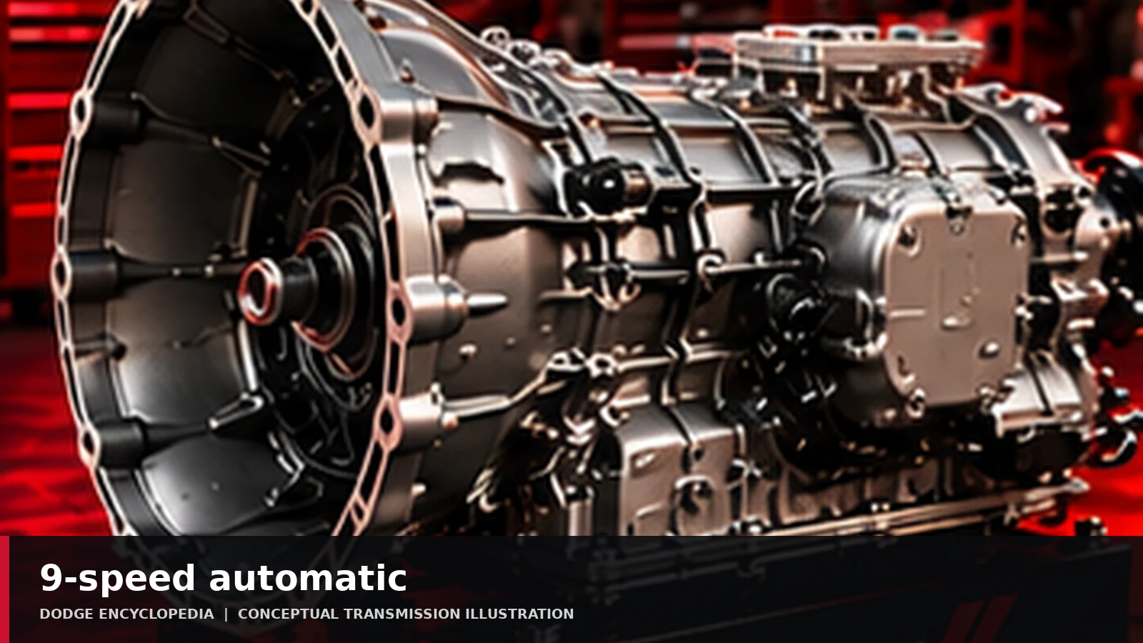 AI-generated editorial illustration: 9-speed automatic (2024 Hornet)