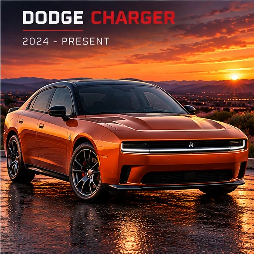 AI-generated editorial illustration: 2024– (STLA Large) (Charger)